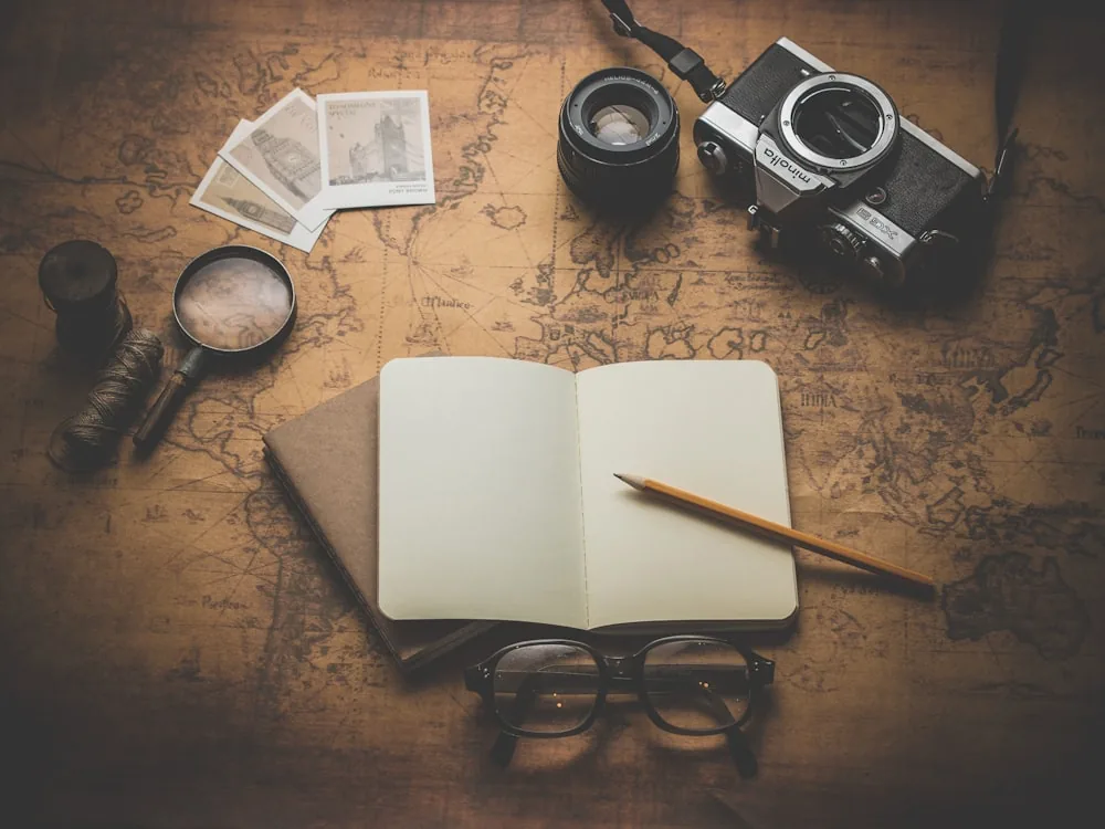 Traveler with passport and travel insurance documents