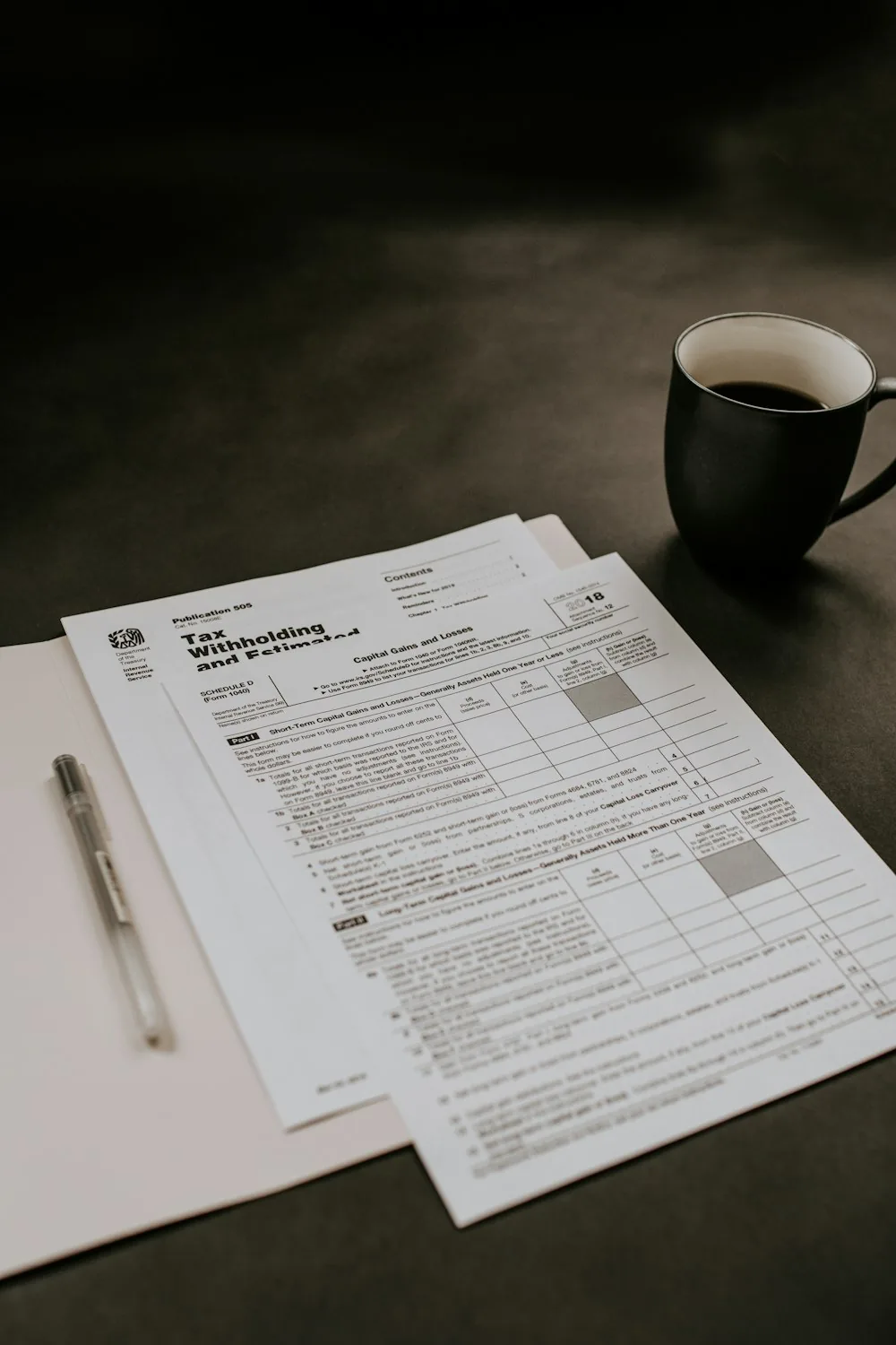 Couple reviewing insurance bills and savings